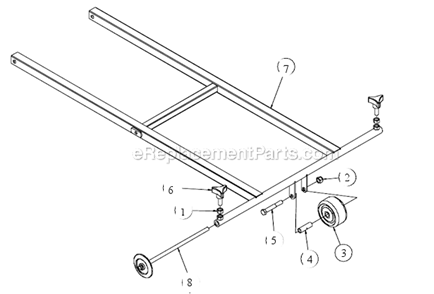 Part Location Diagram of 160938 MK Diamond Pointer Arm, Front